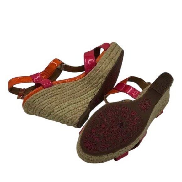 Sofft Womens Sandals Size 9M Multicolored Open Toe Ankle Strap Espadrille Wedge - Picture 4 of 7